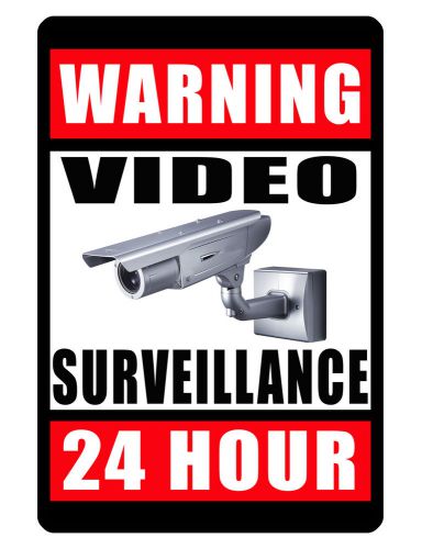 Video surveillance sign..business sign..aluminum..glossy..no rust.custom signs for sale