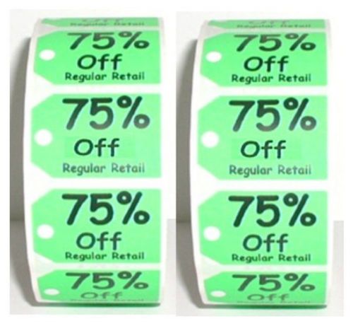 Lot 12 Rolls - 6000 ~ PRICE LABEL PEEL &#034; Sale Price &#034; STICKERS -  (75% Off)