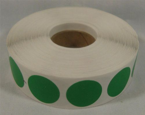 1000 green self-adhesive price labels 3/4&#034; stickers/ tags retail store supplies for sale