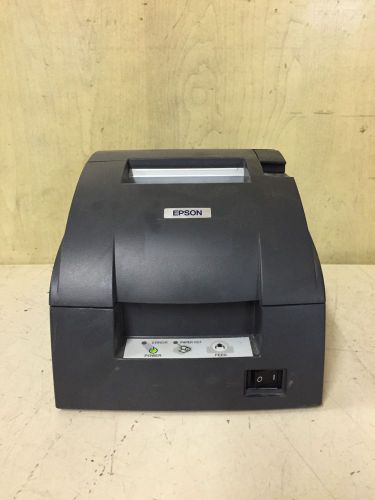 EPSON Black Receipt POS Printer TM-U220D M188D Serial w/ Power Adapter