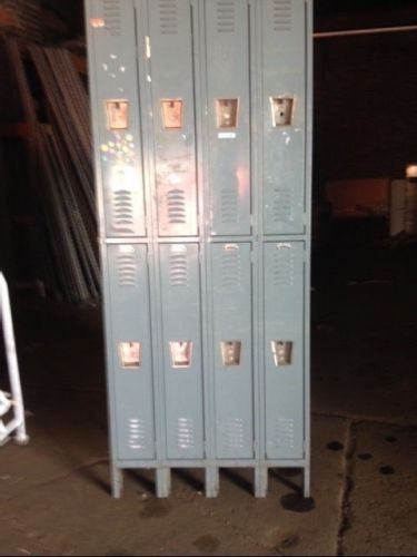 Metal lockers lot 16 used storage employee school spa gym store backroom studio for sale