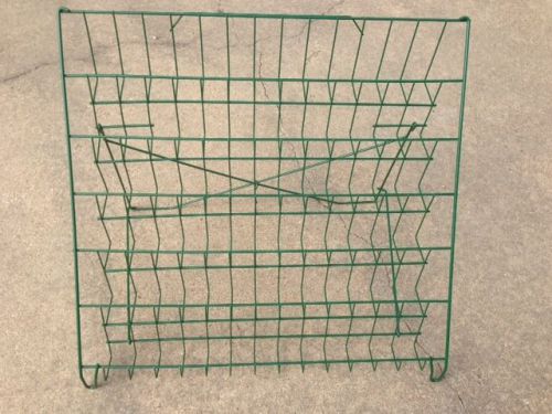 SET OF TWO (2) Fixturecraft  6 Shelf Wire Book Display C794 Green  Original Box