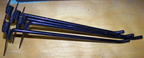 9&#034; BLACK SLATWALL PEGS, LOT OF 4