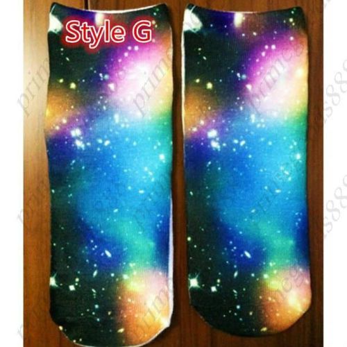 Style G Warm Cotton 3D Pattern Printing Three dimensional Cartoon Socks Space