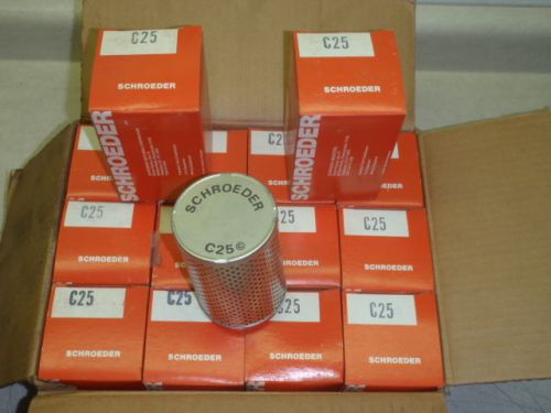 *LOT OF 15* __ *New*  Schroeder Filter Element C25