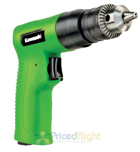 3/8&#034; composite pneumatic reversible air power drill kawasaki 1750 rpm 90 psi for sale