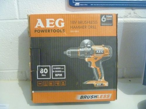 AEG 18V BRUSHLESS HAMMER DRILL SKIN ONLY NEW!!!