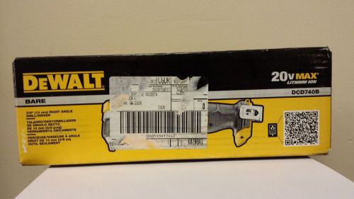 DEWALT 20V MAX Li-Ion 3/8&#034; Right Angle Drill Driver(BT) DCD740B NEW