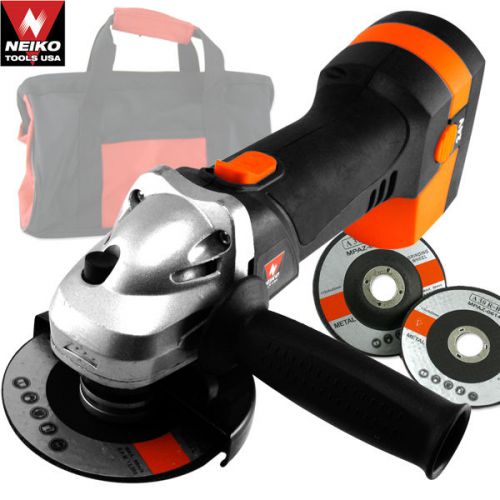 24V 4-1/2&#034; Cordless Angle Grinder w/ 2 Grinding Wheels Construction Power Tools