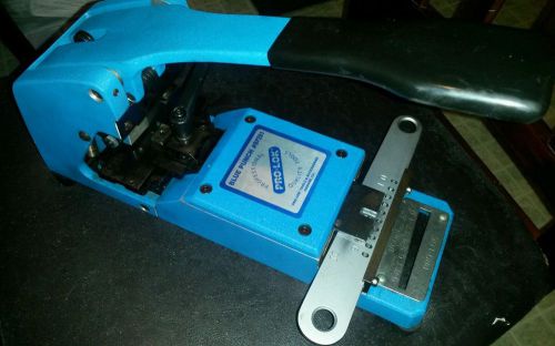 Pro-lok blue punch metal clipping machine with code bar (great condition) bp201 for sale