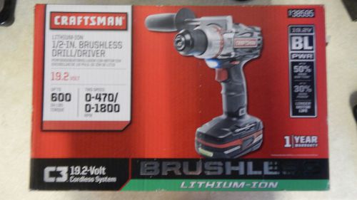 Craftsman C3 19.2-Volt BRUSHLESS DRILL DRIVER BRAND NEW -  938595