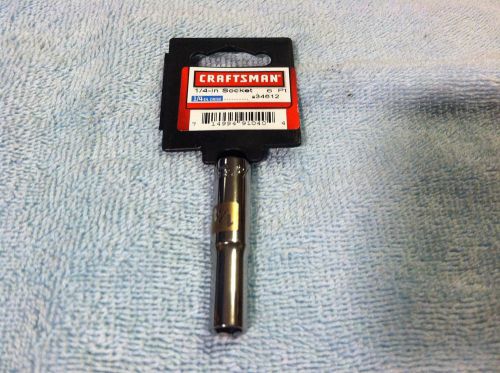 Craftsman 1/4&#034; x 1/4&#034;  Deep 6Pt Socket  (NEW)