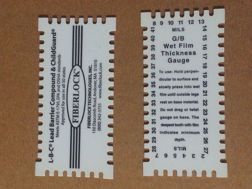 Paint Wet Film Thickness Gauge 1-41 Mils (Lot of 2)