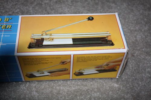 Bravado 8 inch tile cutter, in box, carbide cutting wheel for sale