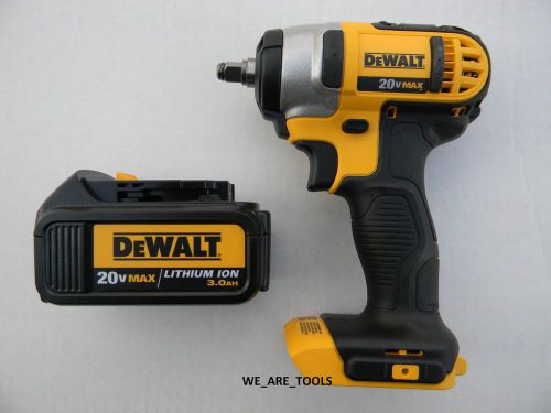 New Dewalt 20V MAX DCF883 Cordless 3/8&#034;, DCB200 Battery Impact Driver 20 Volt