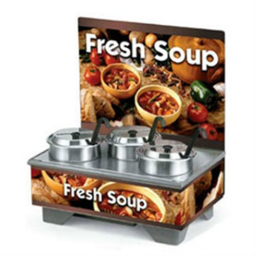 Vollrath (720201103) full size soup warmer merchandiser with menu board for sale