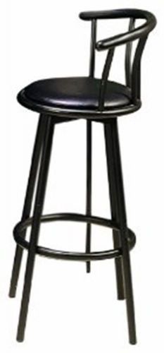 Coaster 29-Inch Swivel Dining Barstool  Black Metal (2 units per box)