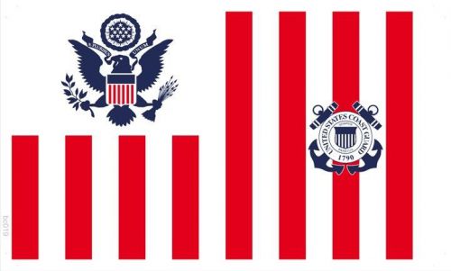 Bc019 flag of us coast guard (wall banner only) for sale