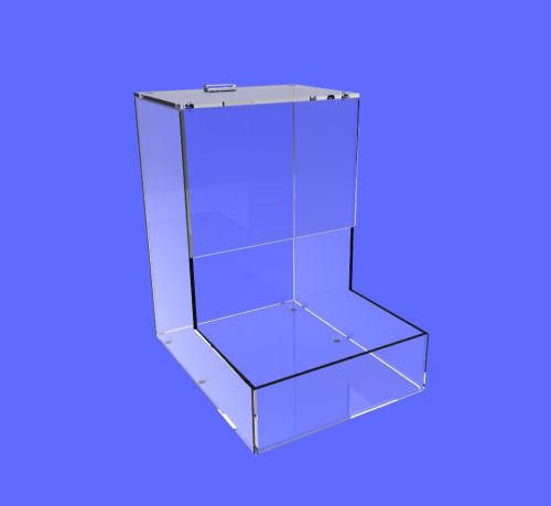 2 PK Dispenser Plastic Candy Condiment Plexiglass Display  Compartment 13035