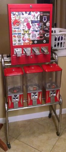 Tattoo/Sticker and candy Vending Machine Rack w/ tattoos