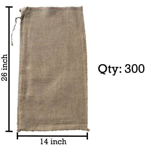 300 14x26 Burlap Bags, Burlap Sacks, Sandbags, Gunny Sack, Potato Sacks, Sack