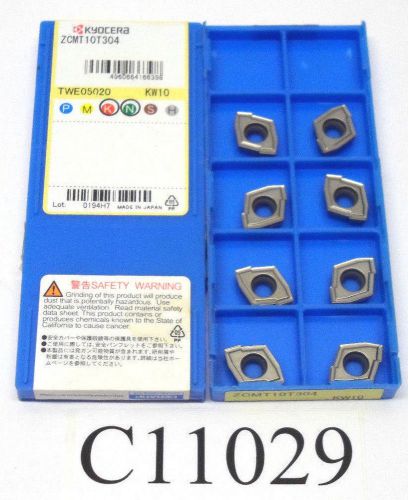 (8) new kyocera ceratip inserts zcmt10t304 twe05020 kw10 lot c11029 for sale