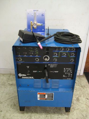 MILLER SYNCROWAVE 250DX TIG WELDER COMPLETE PACKAGE AIR COOLED