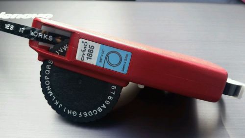 VINTAGE RETRO RED DYMO 1885 LABEL MAKER