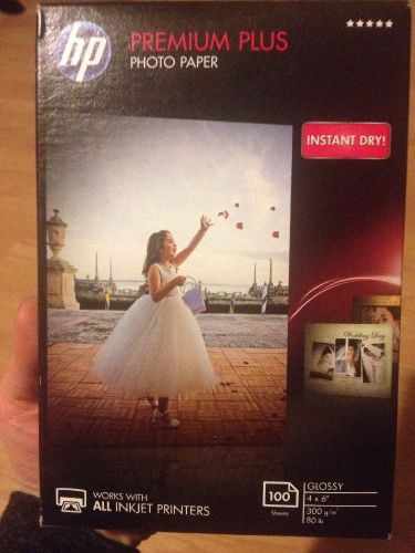 HP Premium Plus Photo Paper 100 Sheets 4x6