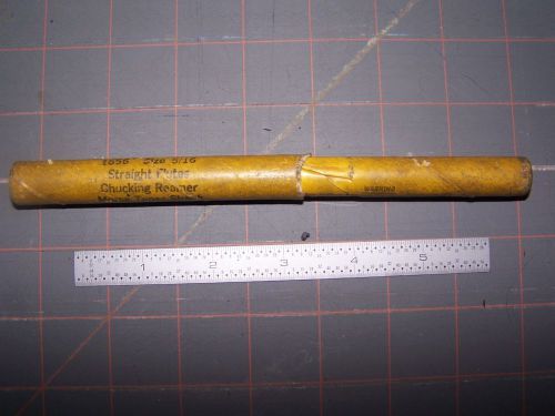 5/16&#034; straight flute reamer on 1 morse taper shank