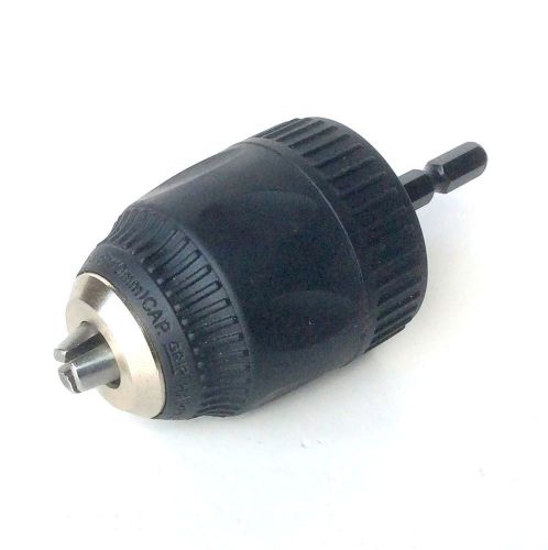 1 pc Keyless 1/32-3/8&#034; Cap Drill Chuck with Conversion 1/4&#034; Hex  Adapter