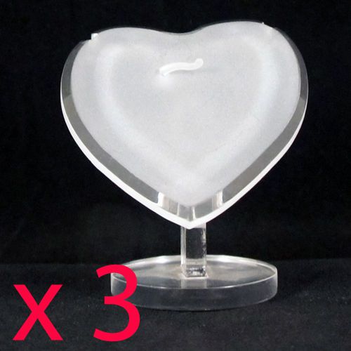 X3 perspex acrylic brooch pin earrings jewellery display stand showcase for sale