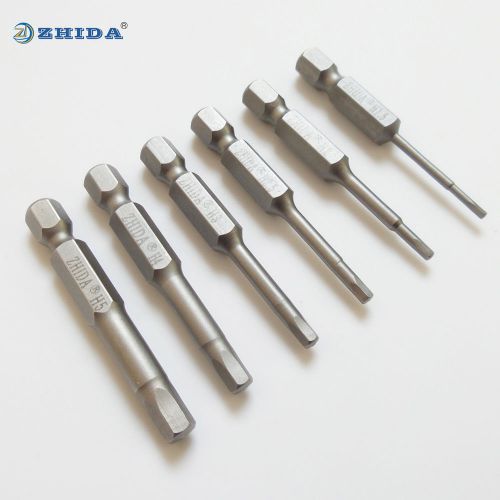 Hex Screwdriver Bits H2 Allen Screw Bits kit 50MMxH2 (manufacturer) 10PCS