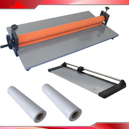 39inch 1M Width Cold Manual Laminating Machine+33inch Rotary Cutter+2Rolls Film