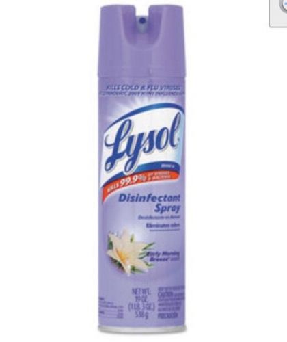 Lysol Disinfectant Spray, Early Morning Breeze, 12 Cans (REC 80834)