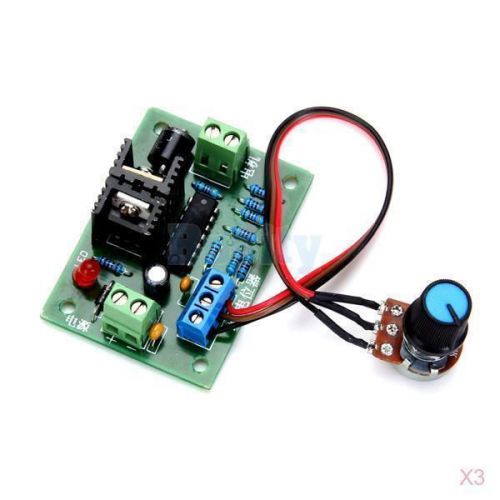 3x DC 12 - 24V 3.2A Motor Speed Control PWM Controller