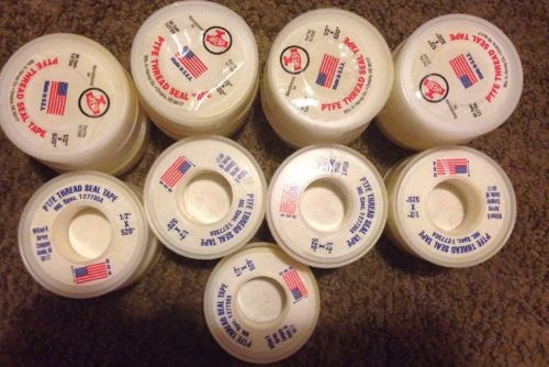 Lot Of 21 New Webb PTFE Thread Seal Tape 1/2&#034; x 520&#034;