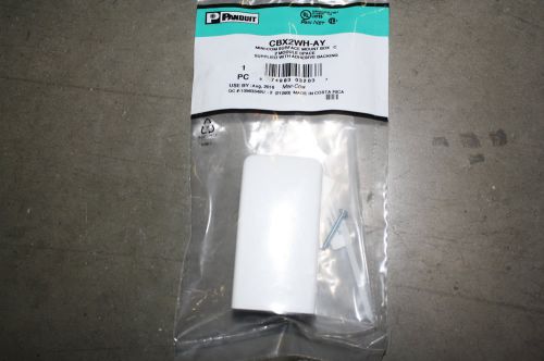 LOT 10 NEW PANDUIT CBX2WH-AY MINI-COM SURFACE MOUNT BOX 2 MODULE A264