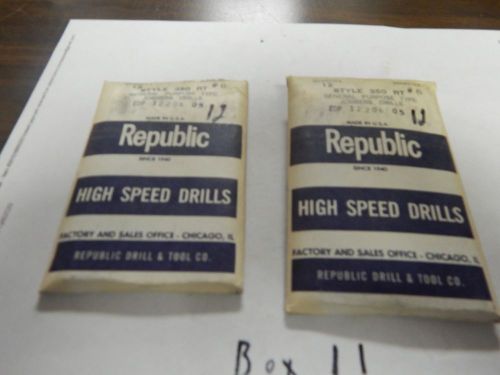 &#034;REPUBLIC&#034; Twist Drill Bits &#034;6&#034;Size, lot of 24 Pcs