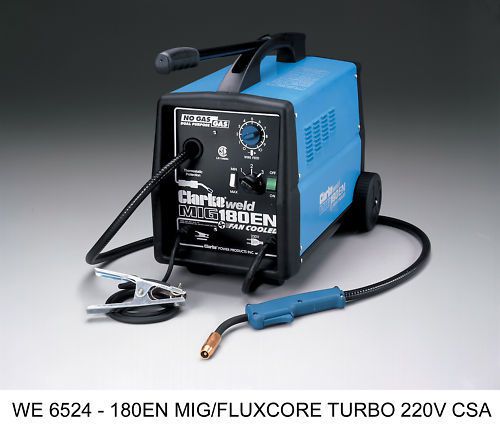 Clarke 180en mig/fluxcore 220v welder we6524 new for sale