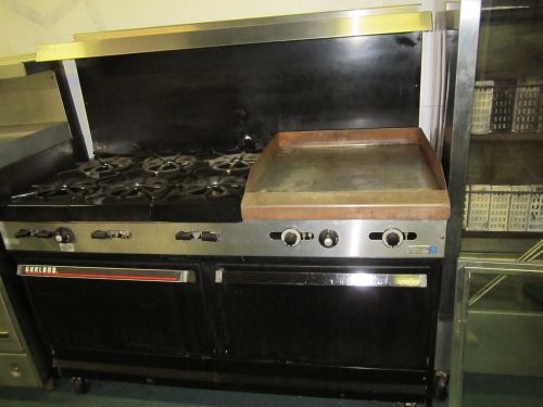 Used Commercial Six Burner Garland Range with Griddle