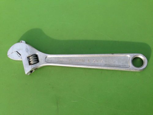 VINTAGE M. KLEIN &amp; SONS 500-8 Chicago Adjustable Wrench USA.