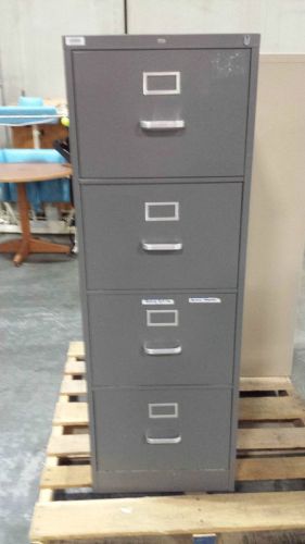 4 Drawer Tall Metal Filing Cabinet - Dark Gray  - 53x18x26.5 deep