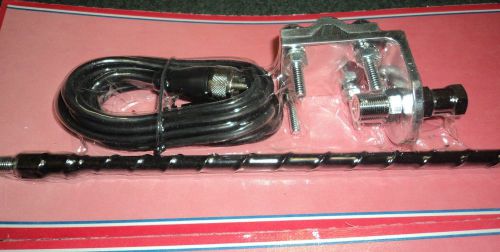 ProComm Bulldog 3FT Single FLEXIBLE Fiberglass CB Radio Antenna Mirror Mount KIT