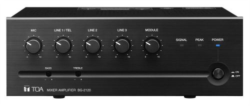 Toa bg-2120 mixer / amplifier, 120 watt, 70 volt speaker output -  working for sale