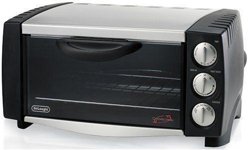 DeLonghi EO1251 6-Slice 1/2-Cubic-Foot Convection Oven, Black MSRP $180