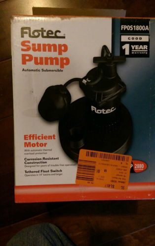 Flotec sump pump fpos1800a