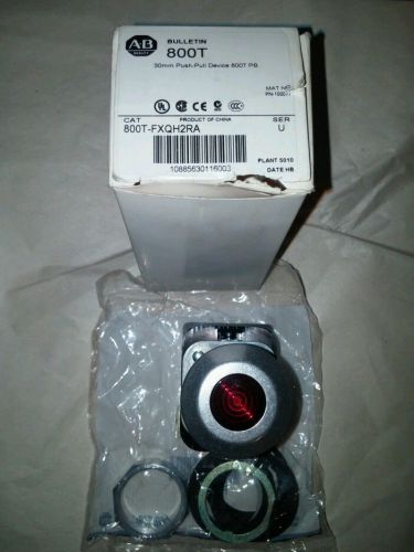 ALLEN BRADLEY HD Illuminated LED Red Push Pull 800T FXQH2RA