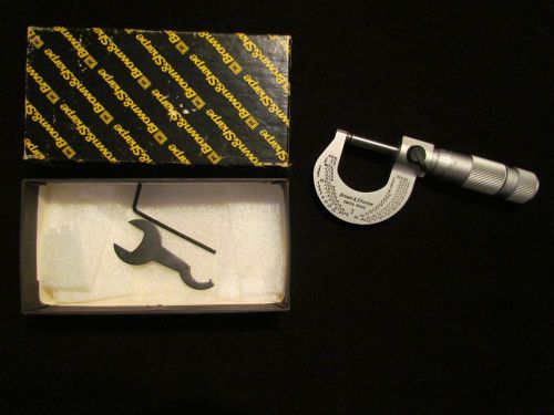 BROWN &amp; SHARPE 599-1-32 CONVERTIBLE THIMBLE MICROMETERS SWISS