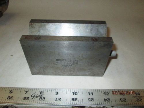 MACHINIST MILL LATHE Brown &amp; Sharpe 750 D Magnetic V Block Fixture